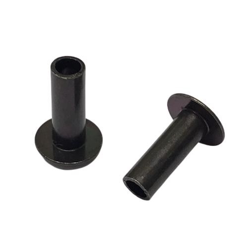 鉚釘加工-嘉泰五金-染黑鐵質扁圓頭中空鉚釘